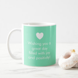 Trend Color Minty Green - Name / Positivity Tasse