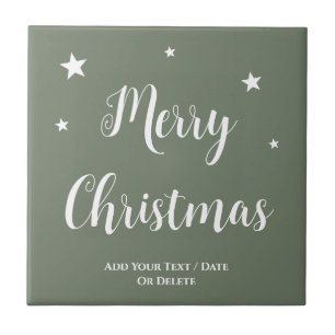 Trend Color Mute Greenish Grau Weihnachten Fliese