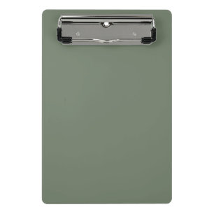 Trend Color - Mute Greenish Gray Mini-Zwischenabla Mini Klemmbrett