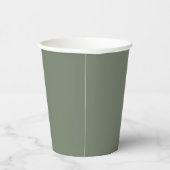 Trend Color Mute Greenish Gray Pappbecher (Rechts)
