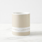 Trend Color Natural Beige - Futuristische Name Tas Kaffeetasse (Mittel)
