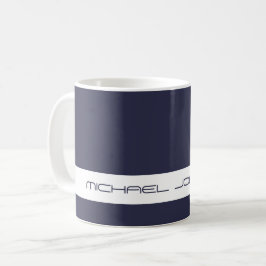 Trend Color Navy Blue - Futuristische Name Tasse