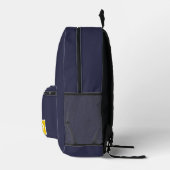 Trend Color Navy Blue Monogram Printed Backpack Bedruckter Rucksack (Rechts)