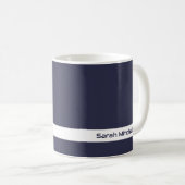 Trend Color - Navy Blue Name Tasse (VorderseiteRechts)