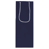 Trend Color - Navy Blue Wine Geschenktasche Geschenktüte Für Weinflaschen (Vorderseite)