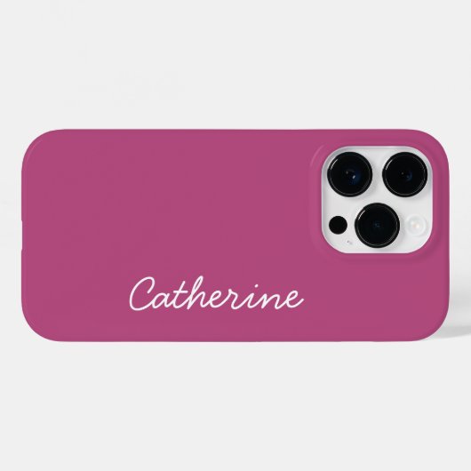 Trend Color Pink Lila Berry - Case-Mate iPhone Hülle (Rückseite (Horizontal))