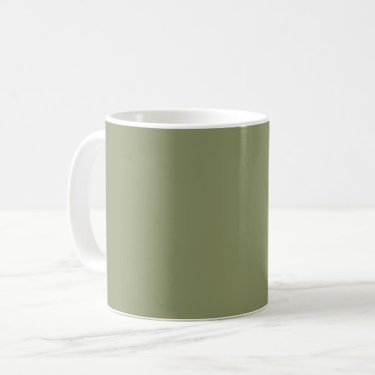 Trend Color - Reed Green Minimalistisch Tasse (Vorderseite Links)