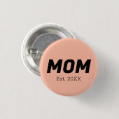 Trend Color - Schaltfläche "Soft Peach Mama" Button (Vorne & Hinten)