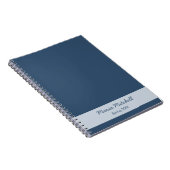 Trend Color - Serieller Blauer Name / TextNotebook Notizblock (Rechte Seite)