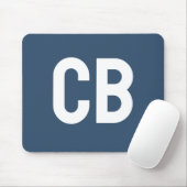 Trend Color Serious Blue Monogram Mousepad (Mit Mouse)