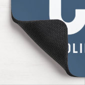 Trend Color Serious Blue Name Mousepad (Ecke)