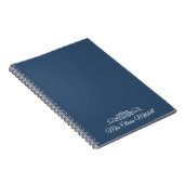 Trend Color - Serious Blue Name Notebook Notizblock (Rechte Seite)