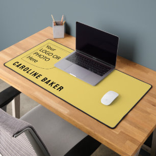 Trend Color Soft Gelb Logo-Desktop Mat Schreibtischunterlage