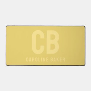 Trend Color Soft Gelb Name Desk Mat Schreibtischunterlage