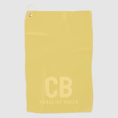 Trend Color Soft Gelbes Golfhandtuch (Vorderseite)
