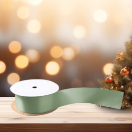 Trend Color Soft Greenish Gray Satinband