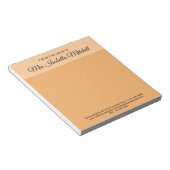 Trend Color - Soft Orange Business Notepad Notizblock (angewinkelt)