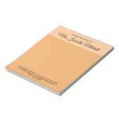 Trend Color - Soft Orange Business Notepad Notizblock (Rotiert)
