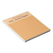 Trend Color - Soft Orange Classic Editor Notizblock (angewinkelt)