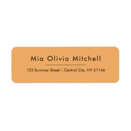 Trend Color Soft Orange einfache Adresslisten