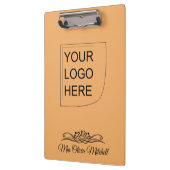 Trend Color - Soft Orange Logo-Zwischenablage Klemmbrett (Links)