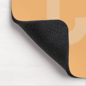 Trend Color Soft Orange Monogram Mousepad (Ecke)
