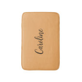 Trend Color Soft Orange Name Bath Mat Badematte (Vorderseite Vertikal)