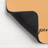 Trend Color Soft Orange Name Mousepad (Ecke)