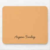 Trend Color Soft Orange Name Mousepad (Vorne)