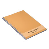 Trend Color - Soft Orange Name / Text-Notebook Notizblock (Rechte Seite)