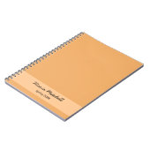 Trend Color - Soft Orange Name / Text-Notebook Notizblock (Linke Seite)