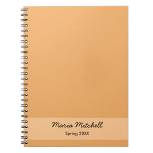 Trend Color - Soft Orange Name / Text-Notebook Notizblock