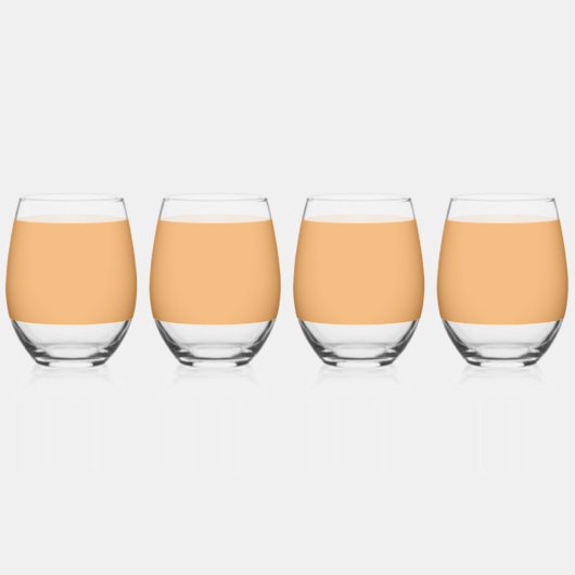 Trend Color Soft Orange Personalizable Gläser (Hinten)