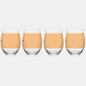 Trend Color Soft Orange Personalizable Gläser (Links)