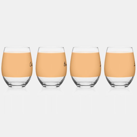 Trend Color Soft Orange Personalizable Gläser (Rechts)