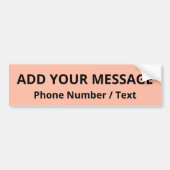 Trend Color - Soft Peach Autoaufkleber (Vorne)