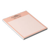 Trend Color Soft Peach Classic Notepad Notizblock (angewinkelt)