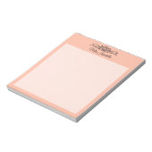 Trend Color Soft Peach Classic Notepad Notizblock (Rotiert)
