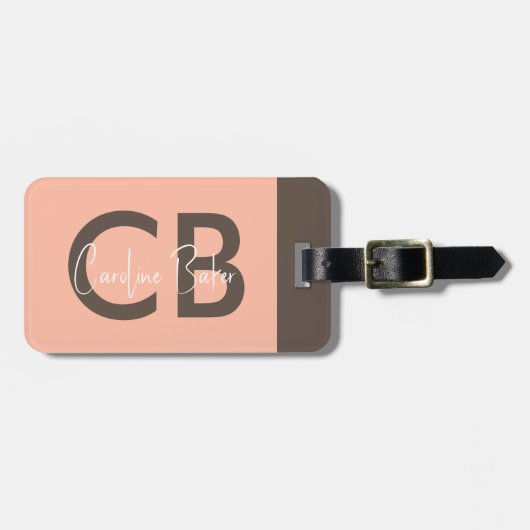 Trend Color Soft Peach Gepäckanhänger (Vorderseite horizontal)