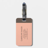 Trend Color Soft Peach Gepäckanhänger (Rückseite vertikal)