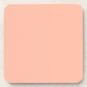Trend Color Soft Peach Hard Plastic Untersetzer (Vorderseite)
