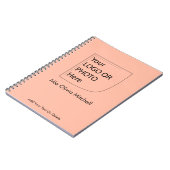 Trend Color Soft Peach - Logo/Foto-Notebook Notizblock (Linke Seite)