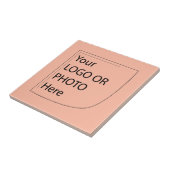 Trend Color Soft Peach - Logo Keramik Tile Fliese (Seite)