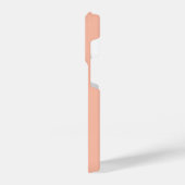 Trend Color Soft Peach Minimalistisch iPhone Hülle (Linke Seite)