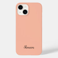 Trend Color Soft Peach Name Minimalistisch