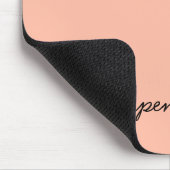 Trend Color Soft Peach Name Mousepad (Ecke)