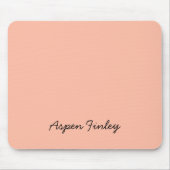 Trend Color Soft Peach Name Mousepad (Vorne)