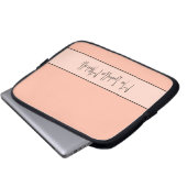Trend Color Soft Peach Notebook Sleeve (Vorne Knopf)