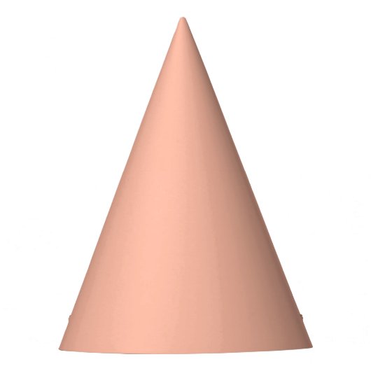 Trend Color - Soft Peach Party Hat Partyhütchen (Vorderseite)