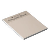 Trend Color - Soft Taupe Classic Notepad Notizblock (angewinkelt)